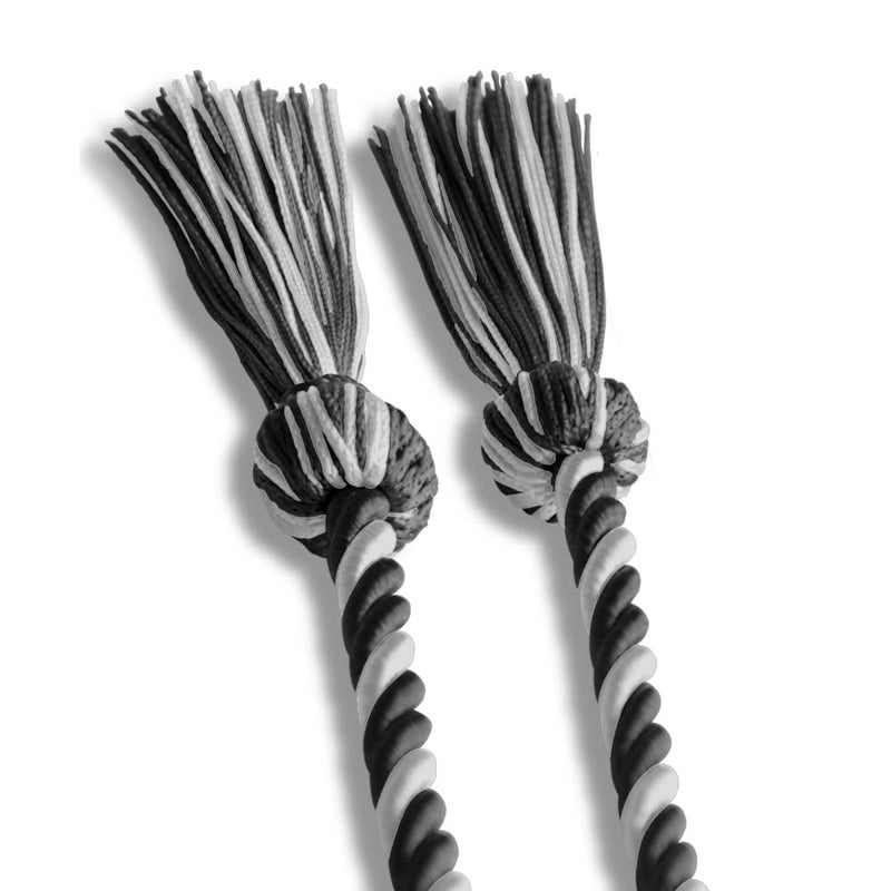 Endea Graduation Single Honor Cord Two-Color (Black/White) - Image 4